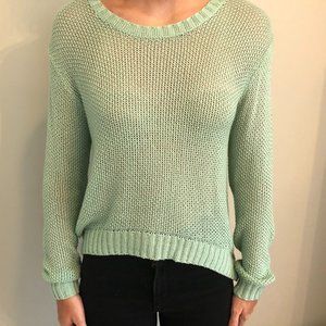 Knit Sea Foam Green Light Sweater
